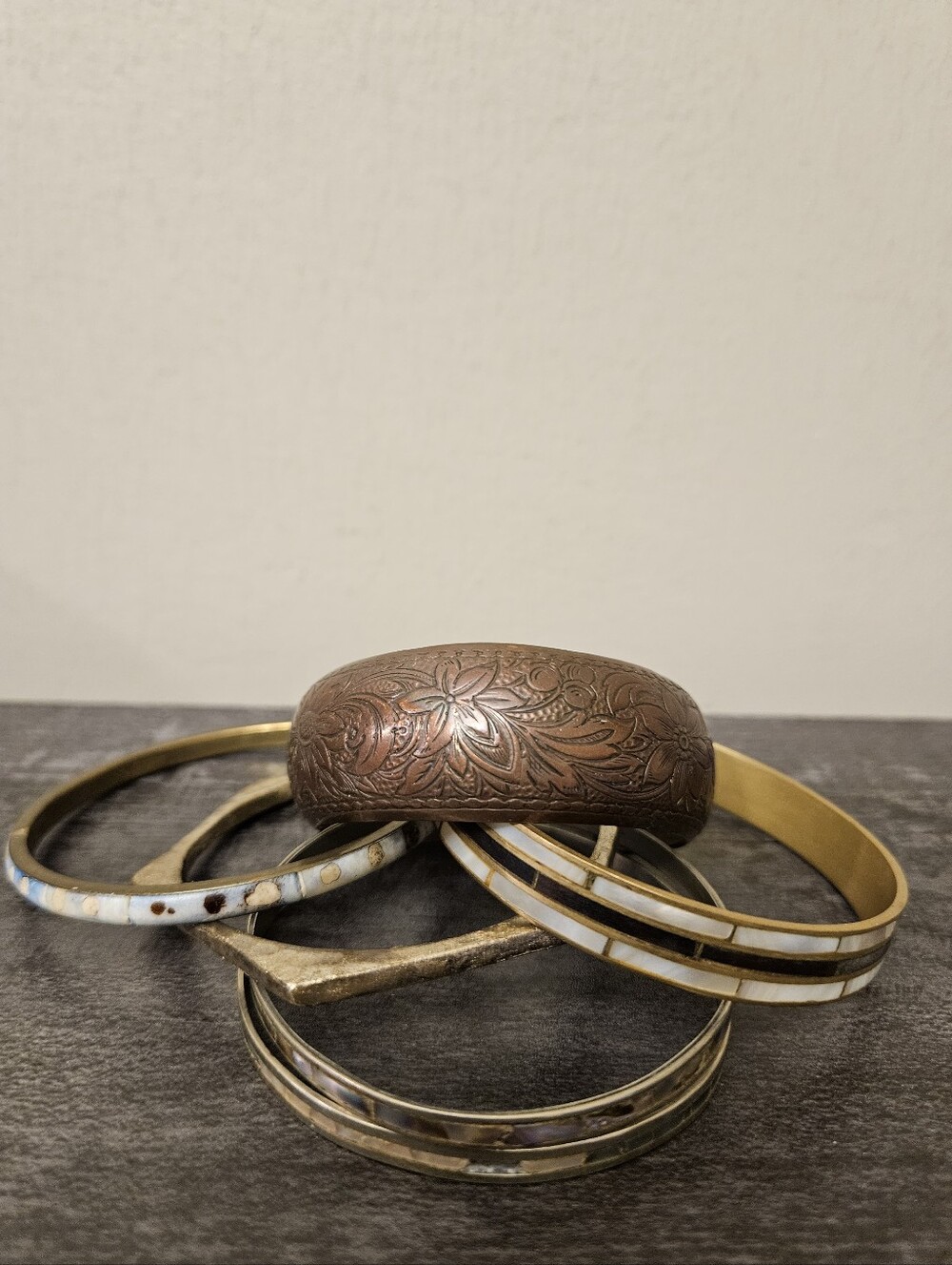 Mixed Metal Bangle Bundle